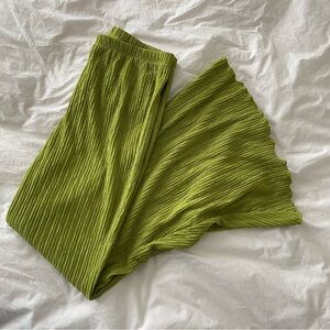 Chartreuse bell bottoms